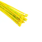 سیم 0.5 افشان 15 سانتی متری زرد تمام مس (CCC) بسته 25 عددی