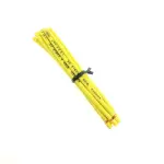 سیم 2.5 افشان 10 سانتی متری زرد تمام مس (CCC) بسته 10 عددی