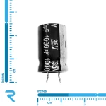 خازن الکترولیت 1000 میکرو فاراد 35 ولت