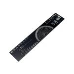 خط کش PCB با انواع پکیج قطعات الکترونیک 20 سانتی متری