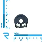 پتانسیومتر 1 مگا اهم دایره خوابیده PIHER