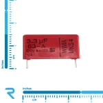 خازن 3.3 میکرو فاراد 63 ولت MKT