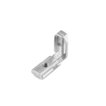 براکت فلزی نبشی عمود داخلی پروفیل اسلات 6mm مناسب پروفیل 20*20 به همراه پیچ مغزی