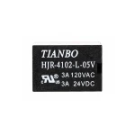 رله 5 ولت شش پایه مدل HJR-4102-L-کد جدید