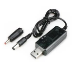 کابل USB افزاینده ولتاژ 5 به 9 و 12 ولت با نمایشگر