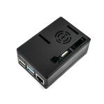 کیس مشکی برد رزبری پای Raspberry Pi 4 با قابلیت نصب فن و نمایشگر 35 اینچی