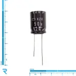 خازن الکترولیت 820 میکرو فاراد 50 ولت NIPPON سری KZE اصل ژاپن