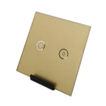 شیشه کلید هوشمند دو پل طلایی GL2-GP2 ابعاد 0.2×8.6×8.6 سانتی متر