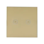 شیشه کلید هوشمند دو پل طلایی  GL2-GP2 ابعاد 0.2×8.6×8.6 سانتی متر