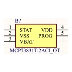 آی سی شارژ باتری لیتیومی MCP73831T-2ACI/OT