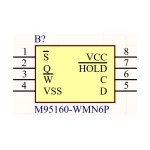 آی سی حافظه EEPROM سریال SMD M95160WP