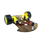 شاسی ربات دو گیربکس تخته چوبی