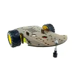 شاسی ربات دو گیربکس تخته چوبی