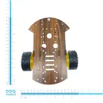 شاسی ربات دو گیربکس تخته چوبی