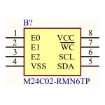 آی سی حافظه EEPROM سریال SMD M24C02-RMN6TP