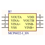 آی سی آپ امپ SMD MCP6022-I/SN