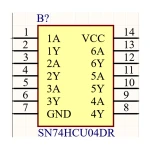 آی سی گیت SMD SN74HCU04DR NOT