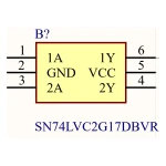 آی سی بافر اشمیت تریگر SMD SN74LVC2G17DBVR
