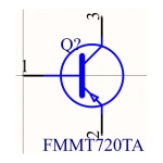 ترانزیستور SMD FMMT720 PNP