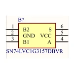 آی سی سوئیچ آنالوگ SMD SN74LVC1G3157DBVR