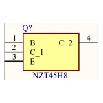 ترانزیستور قدرت SMD NZT45H8 PNP