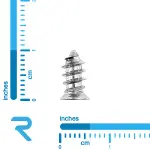 پیچ چهارسو 9.2*5 کله خزینه