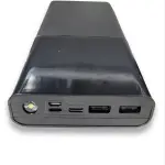 کیس پاور بانک 7 باتری با سه ورودی - Lightning -micro USB - Type C و دو خروجی USB مشکی