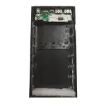 کیس پاور بانک 7 باتری با سه ورودی - Lightning -micro USB - Type C و دو خروجی USB مشکی