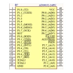 میکروکنترلر AT89S52-24PU بازسازی شده