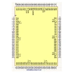 میکروکنترلر ATXMEGA128A1U-AU پکیج TQFP-100