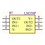 آی سی آپ امپ LM358P