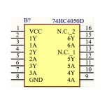 آی سی بافر 74HC4050D