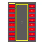 آی سی بافر 74HC4050D