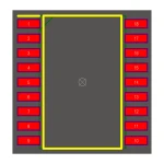آی سی توسعه دهنده ورودی/خروجی SMD MCP23008-E/SO