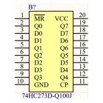 آی سی فلیپ فلاپ D شماره SMD 74HC273D