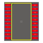آی سی فلیپ فلاپ D شماره SMD 74HC273D
