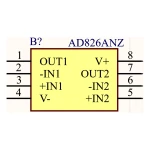 آی سی آپ امپ AD826AN بازسازی شده