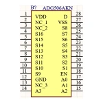 آی سی مالتی پلکسر آنالوگ ADG506AKN