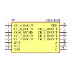 آی سی مالتی پلکسر CD4051BE