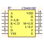 آی سی گیت AND دو ورودی CD4081BE