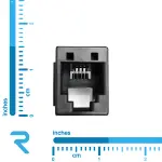 سوکت تلفن RJ11 مادگی صاف 4 پایه مدل 6P4C