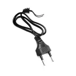 کابل برق دو شاخه پرسی 50 سانتی متری مشکی