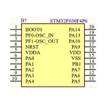 آی سی میکروکنترلر SMD STM32F030F4P6