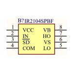 آی سی گیت درایور ماسفت و IR2104 IGBT
