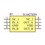 آی سی گیت درایور ماسفت TC4427CPA