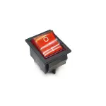 کلید راکر دو حالته 4 پین چراغ دار 16 آمپری KCD4