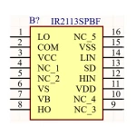 آی سی گیت درایور ماسفت و IGBT شماره SMD IR2113S
