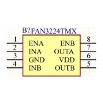 آی سی گیت درایور ماسفت SMD FAN3224T