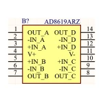 آی سی آپ امپ SMD AD8619ARZ