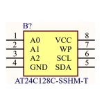 آی سی حافظه EEPROM سریال SMD AT24C128C